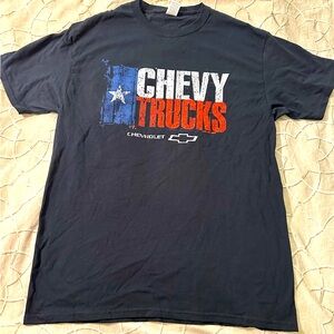 Chevy trucks boys black shirt- size M and size L
